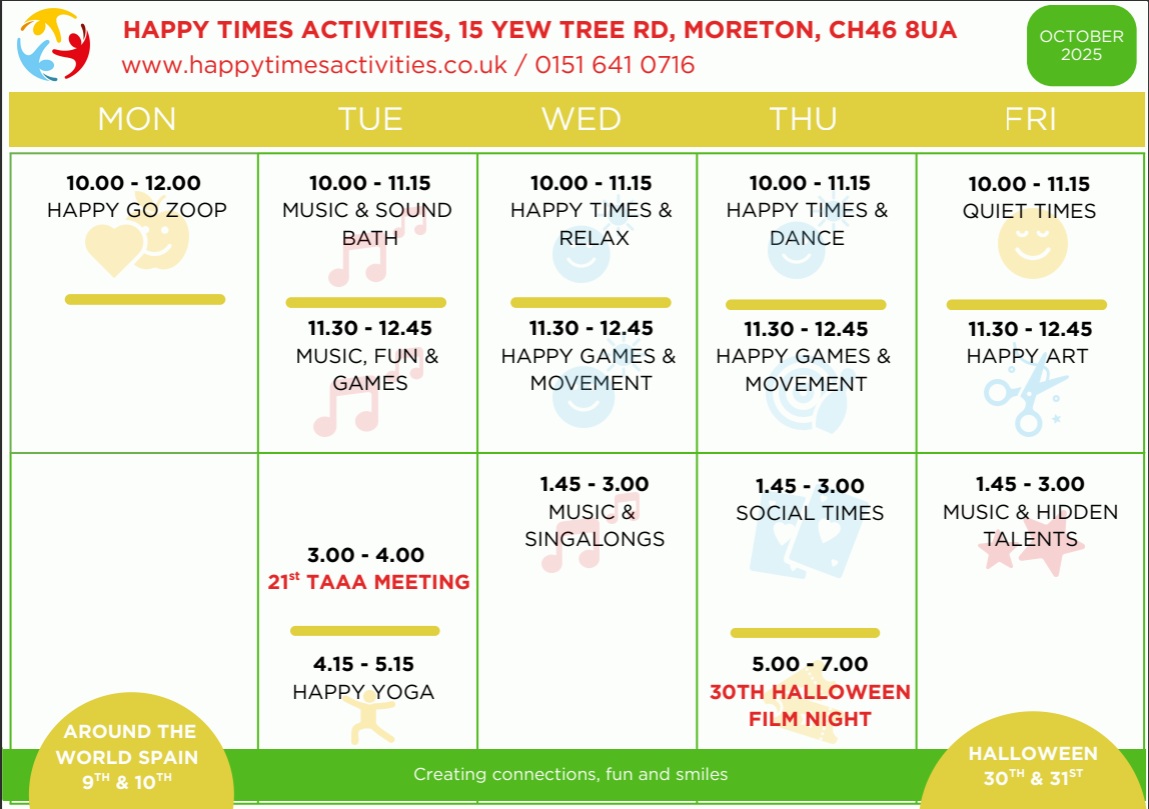 April Timetable